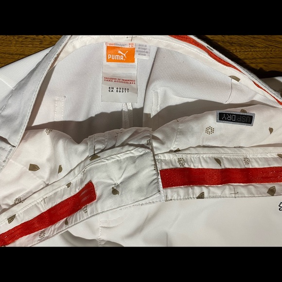 Puma Golf 34 White Pants - Picture 4 of 8